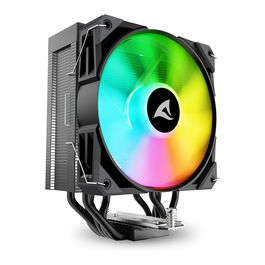 Sharkoon A50 RGB Black Refrigerador de aire para CPU 12 cm 1800 RPM Negro con Iluminación LED