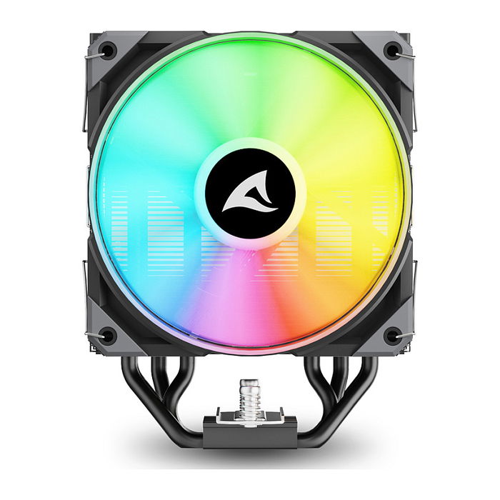 Sharkoon A50 RGB Black Refrigerador de aire para CPU 12 cm 1800 RPM Negro con Iluminación LED