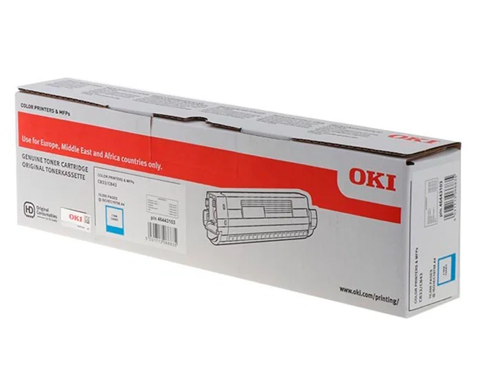 Oki 46443103 Cartucho de Tóner Cian XL