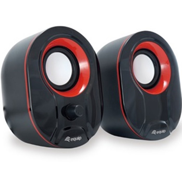 Equip Altavoces Estéreo 2.0 245332 Negro, 6W RMS, Sonido Potente, USB y Jack 3.5mm para PC, Portátil, MP3 Equip Altavoces Estéreo 2.0 245332 Negro, 6W RMS, Sonido Potente, USB y Jack 3.5mm para PC, Portátil, MP3