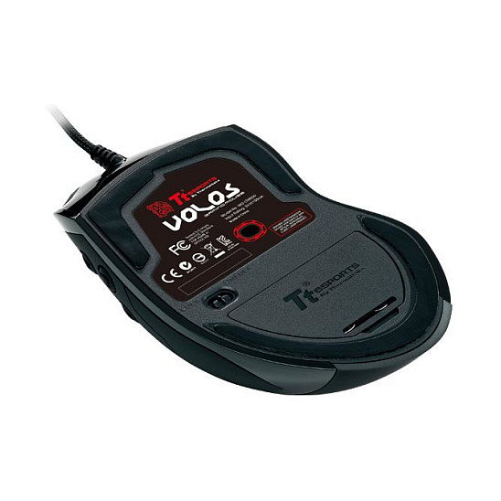 Thermaltake Tt eSPORTS Volos MO-VLS-WDLOBK-01 Ratón Gaming Láser Negro 8200 DPI 14 Botones USB