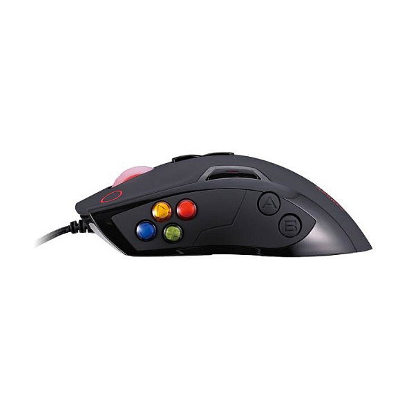 Thermaltake Tt eSPORTS Volos MO-VLS-WDLOBK-01 Ratón Gaming Láser Negro 8200 DPI 14 Botones USB