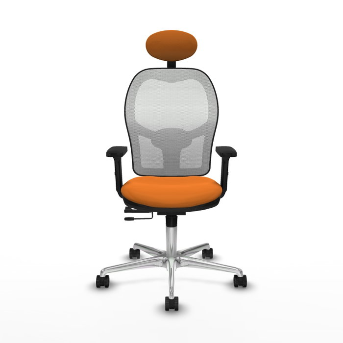 PIQUERAS Y CRESPO Silla de oficina Jorquera Naranja y Blanco