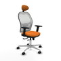 PIQUERAS Y CRESPO Silla de oficina Jorquera Naranja y Blanco