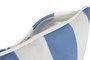 DKD Home Decor Cojin para Terraza y Jardin Marino Azul Celeste y Blanco 40x40x10 cm Poliester