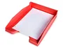Q-connect Bandeja sobremesa plástico rojo opaco 240x70x340 mm