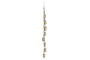 DKD Home Decor Campana de Hierro y Cuerda con 8 Campanas Dorado Desgastado