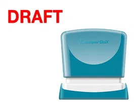 X'stamper Sello Quix Personalizable Color Rojo, 11x40 mm, Q-10, Consumible Máquina Sellos