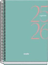 Dohe Agenda Escolar 2025-2026 System Basic 52058 A5 Tapa Cartón Forrado Semana Vista Verde