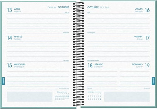 Dohe Agenda Escolar 2025-2026 System Basic 52058 A5 Tapa Cartón Forrado Semana Vista Verde