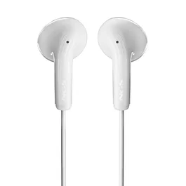 NGS Cross Glide - Auriculares Intraurales Alámbricos con Micrófono USB Tipo C, Botón Multifunción para Manos Libres, Blanco