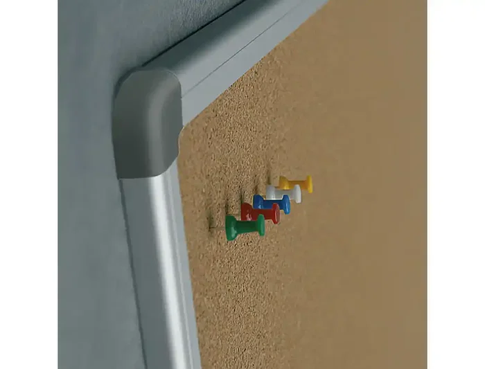 Rocada Pizarra Corcho Marco Aluminio Cantoneras 90x120 cm Resistente Autorregenerable Fijación Pared Rocada Pizarra Corcho Marco Aluminio Cantoneras 90x120 cm Resistente Autorregenerable Fijación Pared