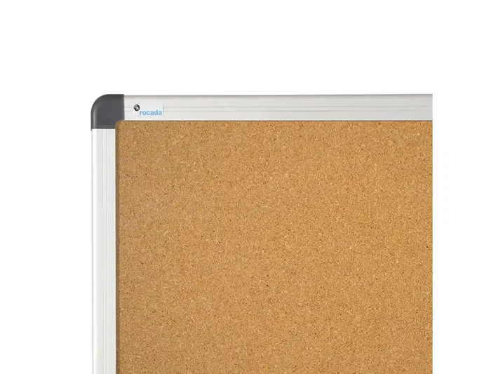 Rocada Pizarra Corcho Marco Aluminio Cantoneras 90x120 cm Resistente Autorregenerable Fijación Pared Rocada Pizarra Corcho Marco Aluminio Cantoneras 90x120 cm Resistente Autorregenerable Fijación Pared