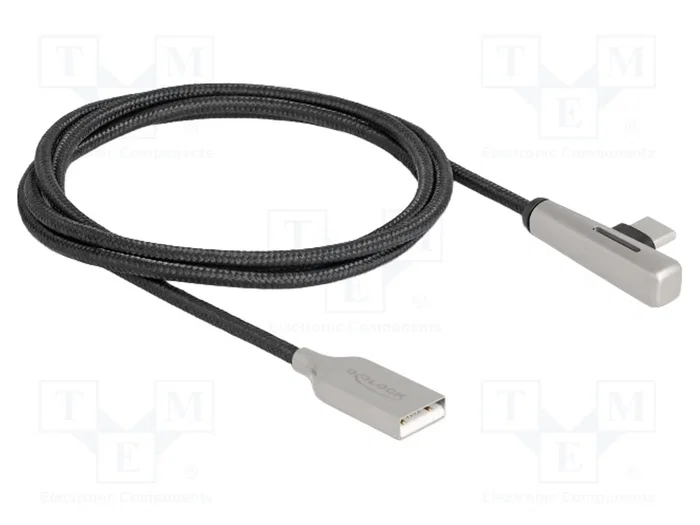 DeLOCK Cable USB 2.0 Tipo-A a USB Tipo-C™ Acodado con LED 60 W 1 m DeLOCK Cable USB 2.0 Tipo-A a USB Tipo-C™ Acodado con LED 60 W 1 m
