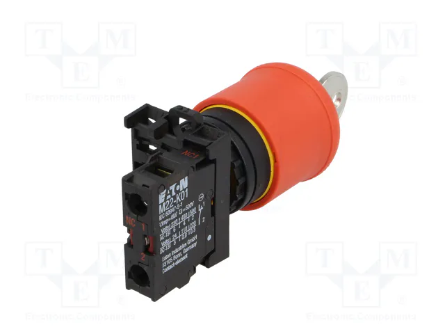 EATON ELECTRIC Interruptor de seguridad con llave RMQ-Titan Rojo NC 22mm EATON ELECTRIC Interruptor de seguridad con llave RMQ-Titan Rojo NC 22mm
