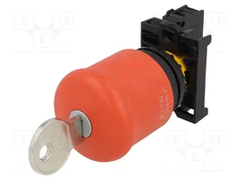EATON ELECTRIC Interruptor de seguridad con llave RMQ-Titan Rojo NC 22mm