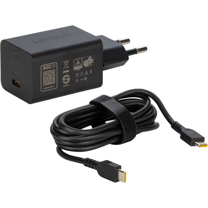 Lenovo Adaptador GaN Nano 65W USB-C Negro Lenovo Adaptador GaN Nano 65W USB-C Negro