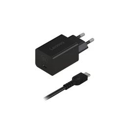 Lenovo GaN Nano 65W Adaptador USB-C Universal de Corriente Alterna, 20V 3.25A, 1.8m, Negro, Cargador Compacto para Portátiles y Dispositivos