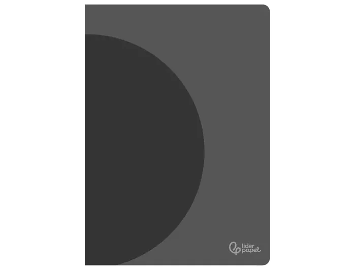 Liderpapel Libreta A5 48 Hojas 90gr 5mm Doble Margen Tapa Plástico Negra