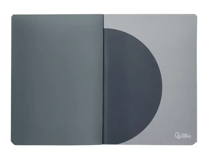 Liderpapel Libreta A5 48 Hojas 90gr 5mm Doble Margen Tapa Plástico Negra