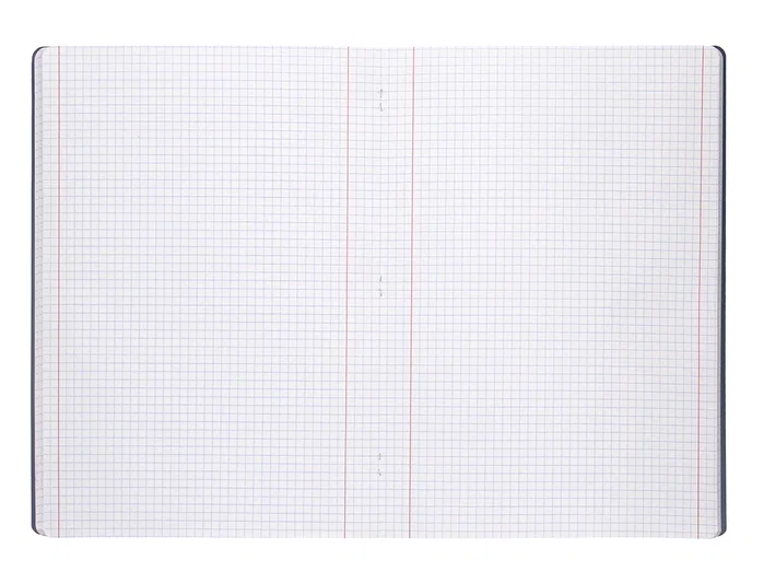 Liderpapel Libreta A5 48 Hojas 90gr 5mm Doble Margen Tapa Plástico Negra