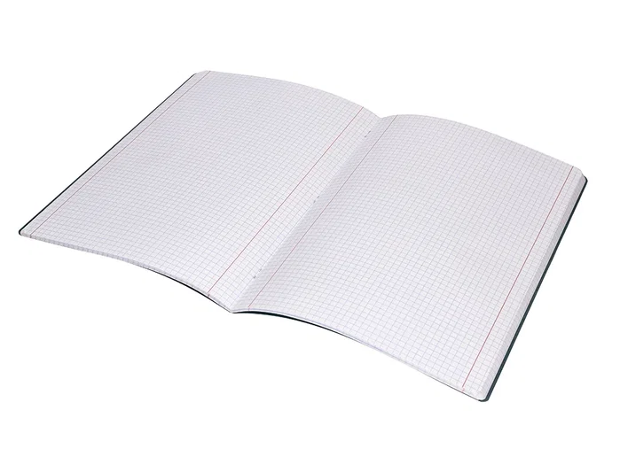 Liderpapel Libreta A5 48 Hojas 90gr 5mm Doble Margen Tapa Plástico Negra