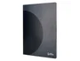 Liderpapel Libreta A5 48 Hojas 90gr 5mm Doble Margen Tapa Plástico Negra