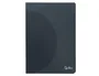 Liderpapel Libreta A5 48 Hojas 90gr 5mm Doble Margen Tapa Plástico Negra