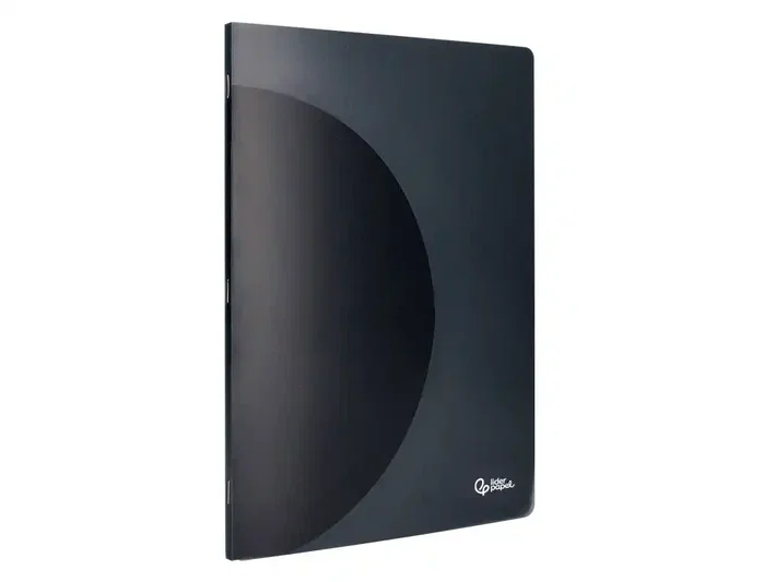 Liderpapel Libreta A5 48 Hojas 90gr 5mm Doble Margen Tapa Plástico Negra
