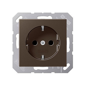 Jung A 1520 MO Schuko 16A 250V Moka Jung A 1520 MO Schuko 16A 250V Moka