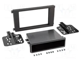 ACV Bastidor de montaje de radio para Porsche 2 DIN negro