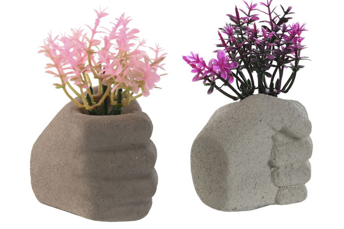 DKD Home Decor Planta Multicolor 5.5 x 8 x 6.5 cm (Set de 6 Unidades)