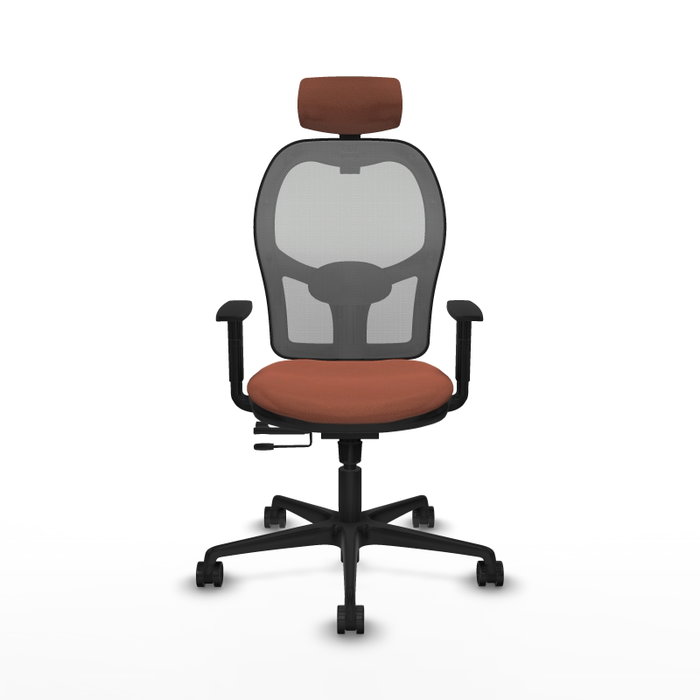 PIQUERAS Y CRESPO Silla de oficina Jorquera con mecanismo Sincro/Traslack Marrón y Gris PIQUERAS Y CRESPO Silla de oficina Jorquera con mecanismo Sincro/Traslack Marrón y Gris
