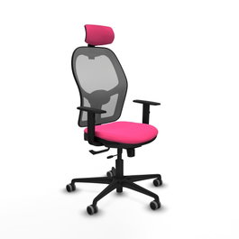 PIQUERAS Y CRESPO Silla de oficina Jorquera Rosa y Gris