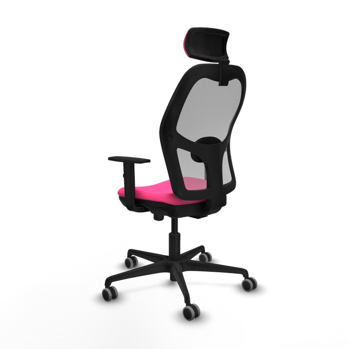 PIQUERAS Y CRESPO Silla de oficina Jorquera Rosa y Gris