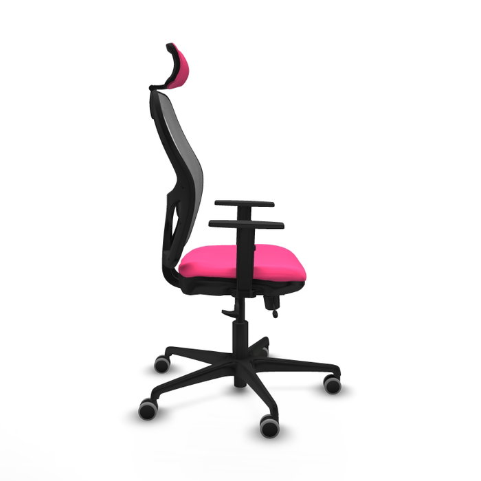 PIQUERAS Y CRESPO Silla de oficina Jorquera Rosa y Gris