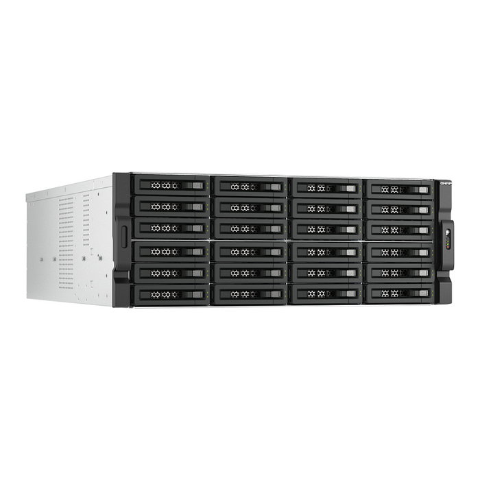 QNAP TL-R2400PES-RP Chasis Expansión JBOD SATA 24 Bahías 4U para Rack con Fuente Redundante, 6 Gbit/s, Hot-swap para Unidades 2.5/3.5 Pulgadas