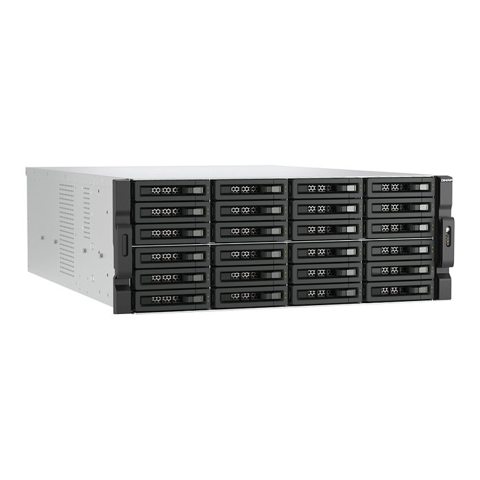 QNAP TL-R2400PES-RP Chasis Expansión JBOD SATA 24 Bahías 4U para Rack con Fuente Redundante, 6 Gbit/s, Hot-swap para Unidades 2.5/3.5 Pulgadas