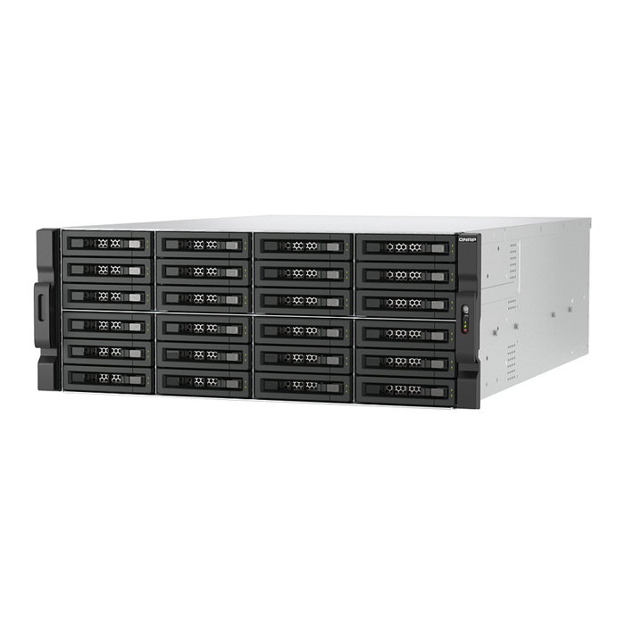 QNAP TL-R2400PES-RP Chasis Expansión JBOD SATA 24 Bahías 4U para Rack con Fuente Redundante, 6 Gbit/s, Hot-swap para Unidades 2.5/3.5 Pulgadas