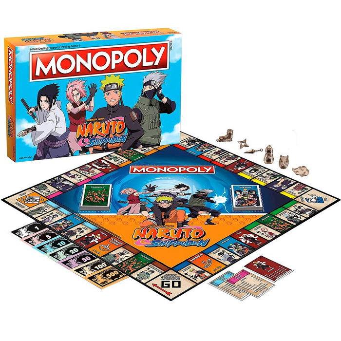 ELEVEN FORCE Juego Monopoly Naruto Shippuden Edicion Especial Juego de Propiedades Inmobiliarias Para Niños y Adultos +8 Años ELEVEN FORCE Juego Monopoly Naruto Shippuden Edicion Especial Juego de Propiedades Inmobiliarias Para Niños y Adultos +8 Años