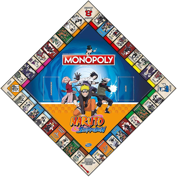 ELEVEN FORCE Juego Monopoly Naruto Shippuden Edicion Especial Juego de Propiedades Inmobiliarias Para Niños y Adultos +8 Años ELEVEN FORCE Juego Monopoly Naruto Shippuden Edicion Especial Juego de Propiedades Inmobiliarias Para Niños y Adultos +8 Años