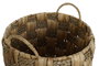 DKD Home Decor Set de 2 Cestas de Fibra Seagrass Natural 43x43x39 cm