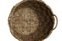 DKD Home Decor Set de 2 Cestas de Fibra Seagrass Natural 43x43x39 cm