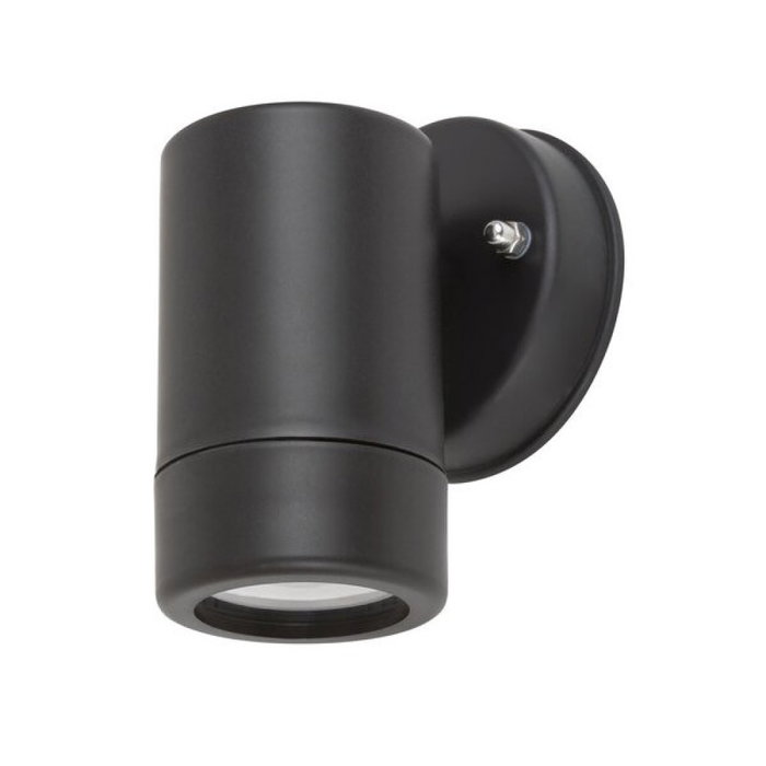 RABALUX Medina Aplique Exterior Negro Mate con Pantalla Transparente 1xGU10 IP44 RABALUX Medina Aplique Exterior Negro Mate con Pantalla Transparente 1xGU10 IP44