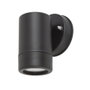 RABALUX Medina Aplique Exterior Negro Mate con Pantalla Transparente 1xGU10 IP44