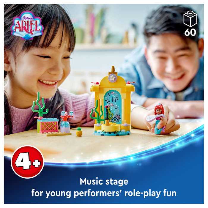 LEGO 43235 Disney Princess Escenario Musical de Ariel - Juego de Construcción con 60 Piezas para Niños y Niñas de 4 Años o Más
