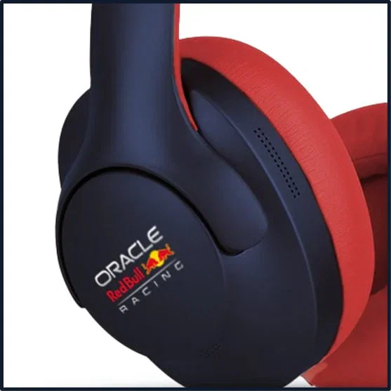Red Bull Racing Auriculares AURA RB-HP130 Over-Ear Azul y Rojo