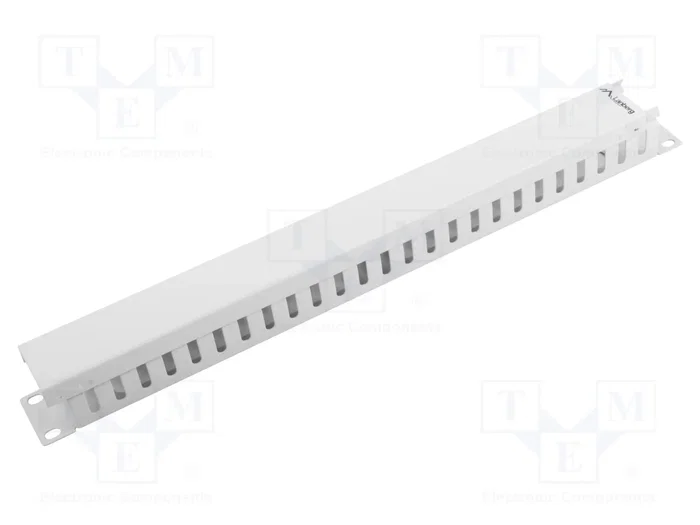 Lanberg AK-1201-S Organizador de cables 1U Gris de 19 pulgadas