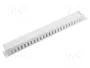 Lanberg AK-1201-S Organizador de cables 1U Gris de 19 pulgadas