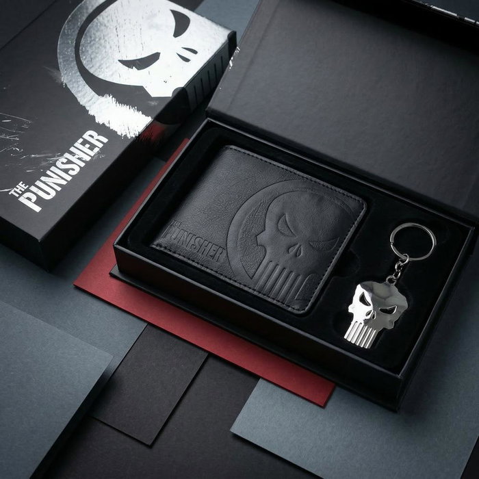 Cerdá Set Regalo Marvel The Punisher con Cartera y Llavero